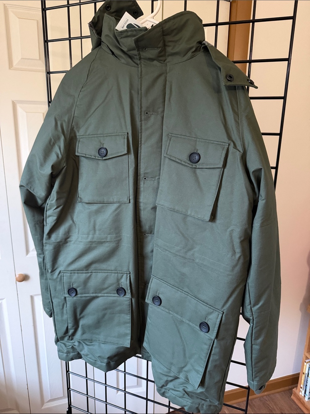 Men's Olive Green 2 in 1 Puffer Jacket